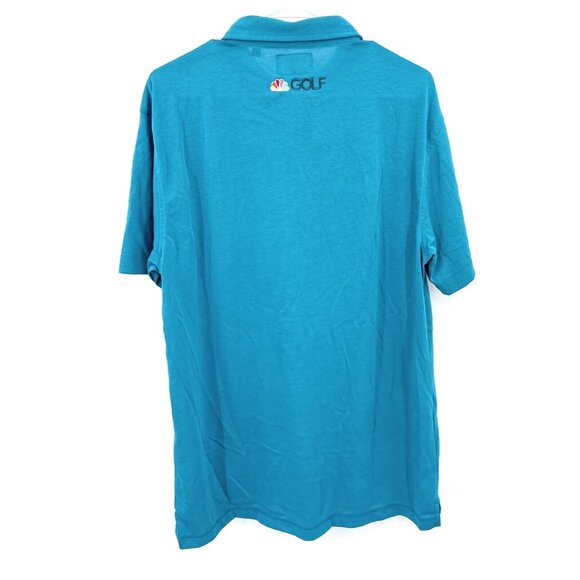 LinkSoul Tempus Fugit Blue NBC Golf Polo Shirt Luxury Mens Sz L - Picture 4 of 6
